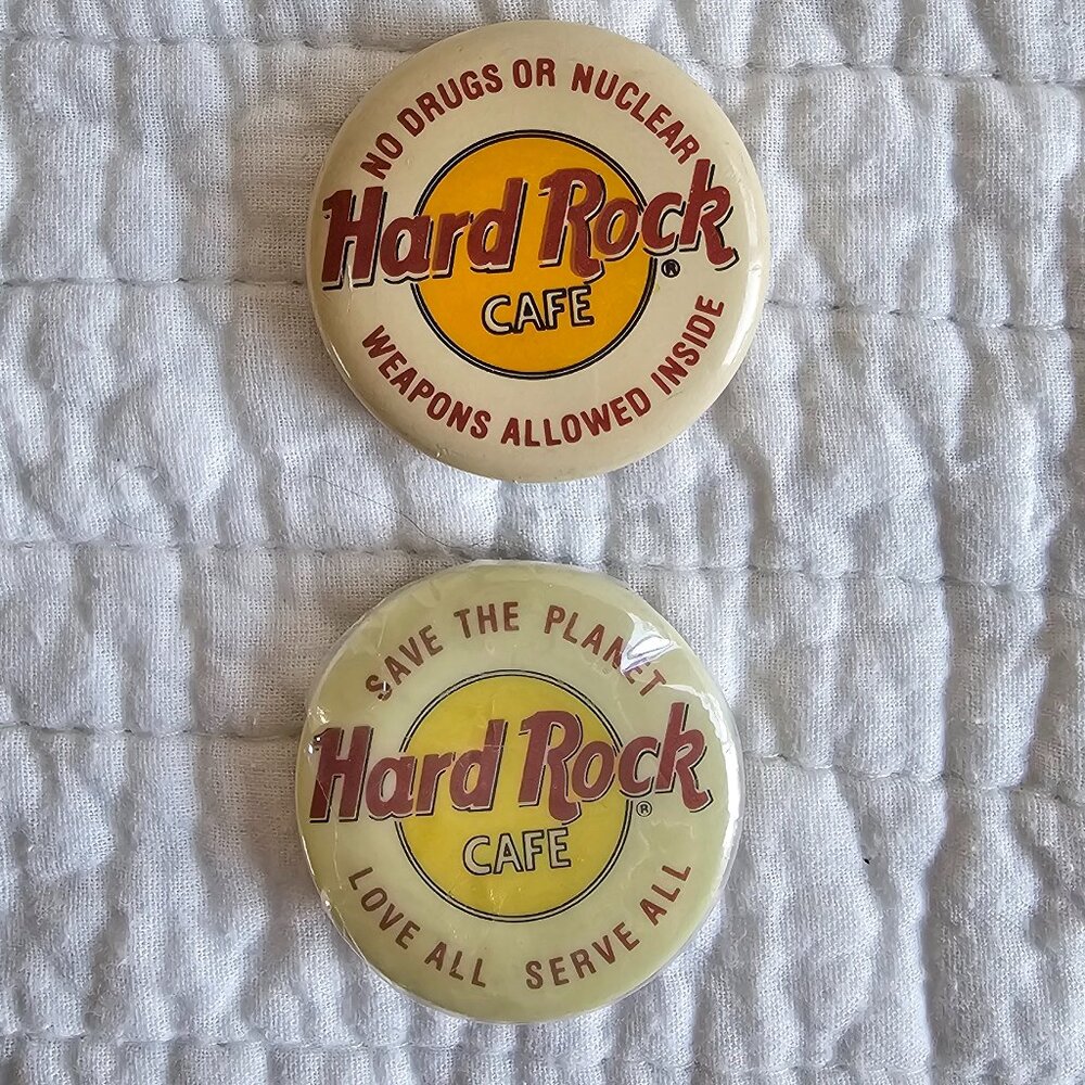 Vintage Hard Rock Cafe Pins 1980's